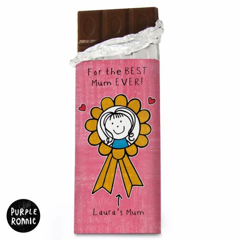 Personalised Purple Ronnie For Her 100g Chocolate Bar Extra Image 1
